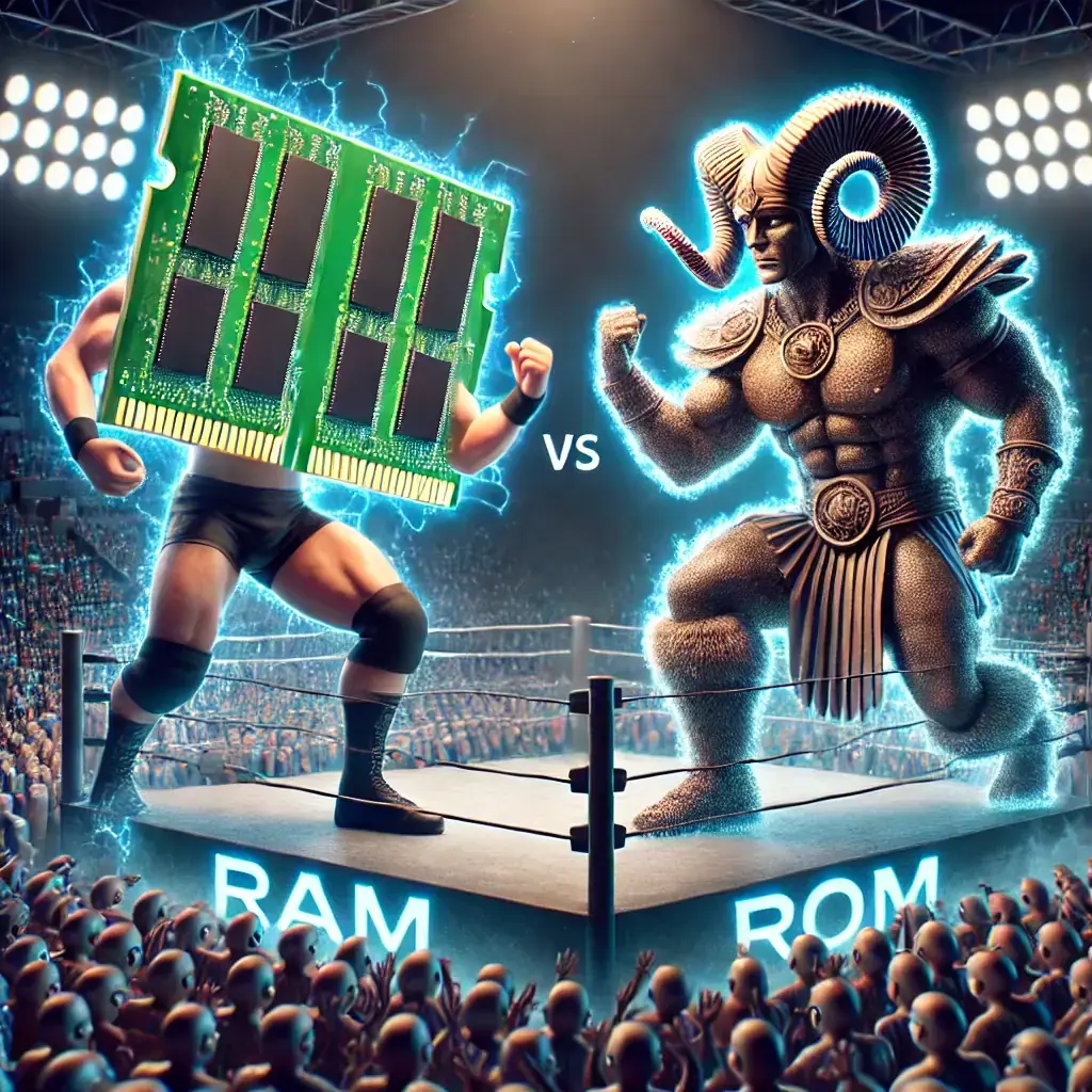 Featured image for “The RAM and ROM Wrestling Match”