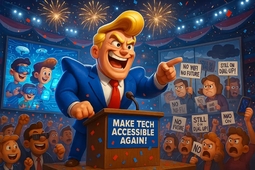 Featured image for ““MAKE THE INTERNET ACCESSIBLE AGAIN!” – A Rally Speech on the Digital Divide”